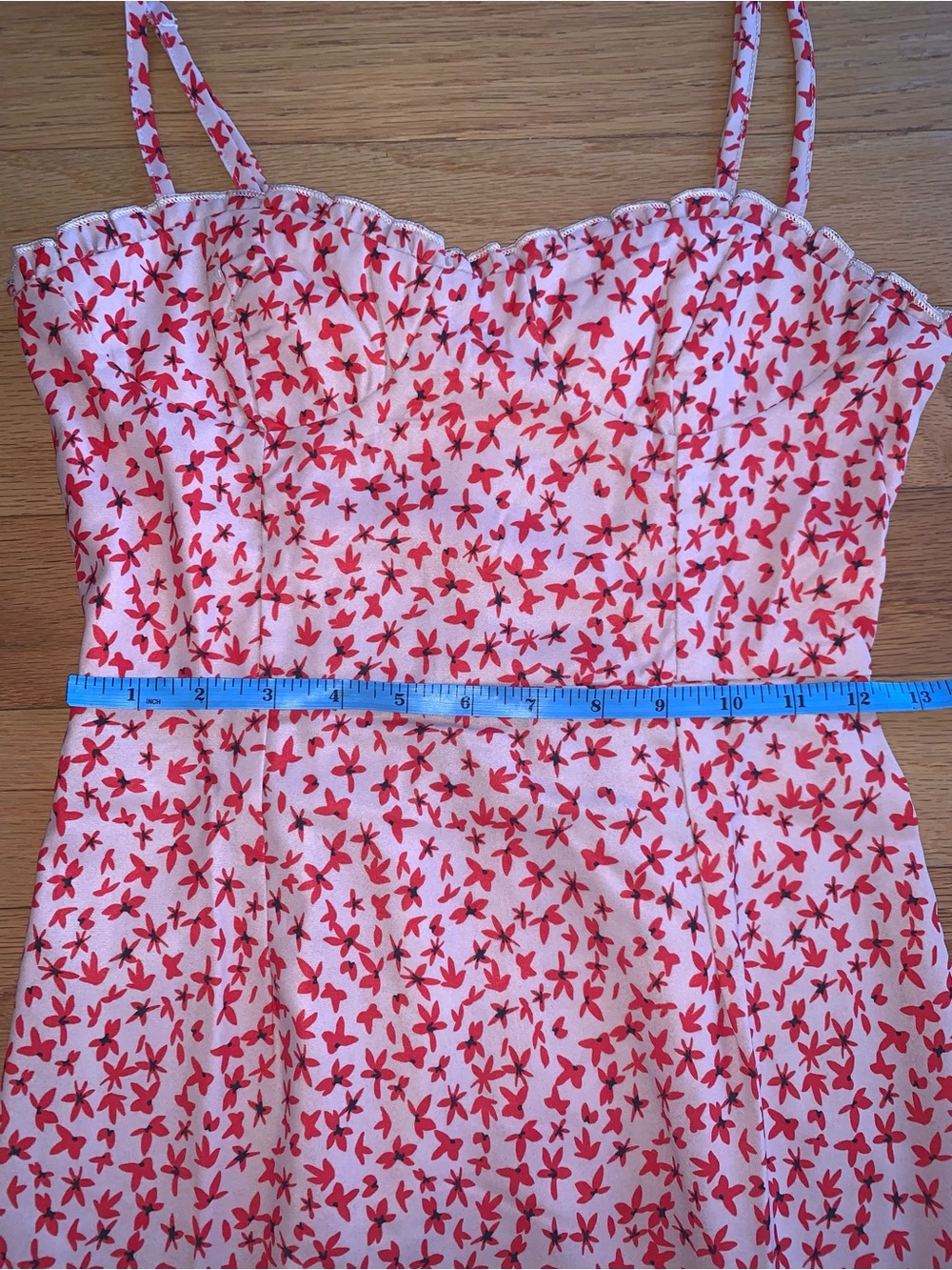 Princess Polly Pink & Red Floral Smocked Sundress - Picture 2 of 8